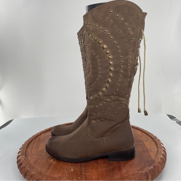 2 Lips too Studded Knee-high Boots size 6.5 - Picture 5 of 9